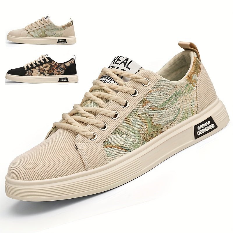 Men's Lace Up Skate Shoes Breathable Non Slip Sneakers
