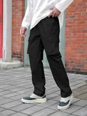 Men's Drawstring Cargo Pants for Spring/Fall
