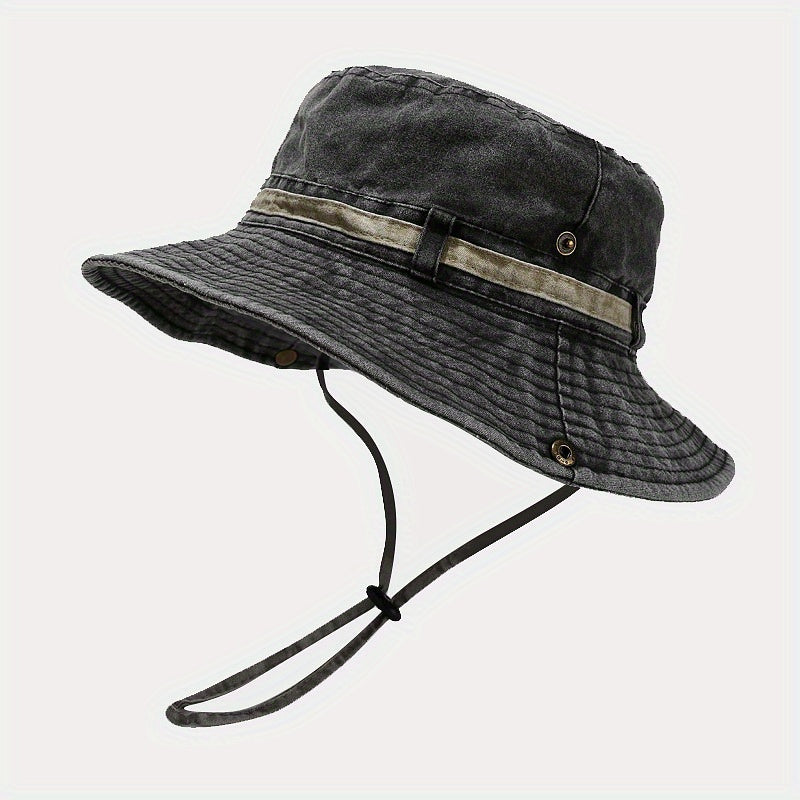 Boonie Hat Washed Cotton Bucket Hat Packable Outdoor Fishing Hat