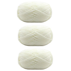 3pcs Acrylic Yarn Crocheting Knitting 4plys Soft DIY Line Sweater Hat