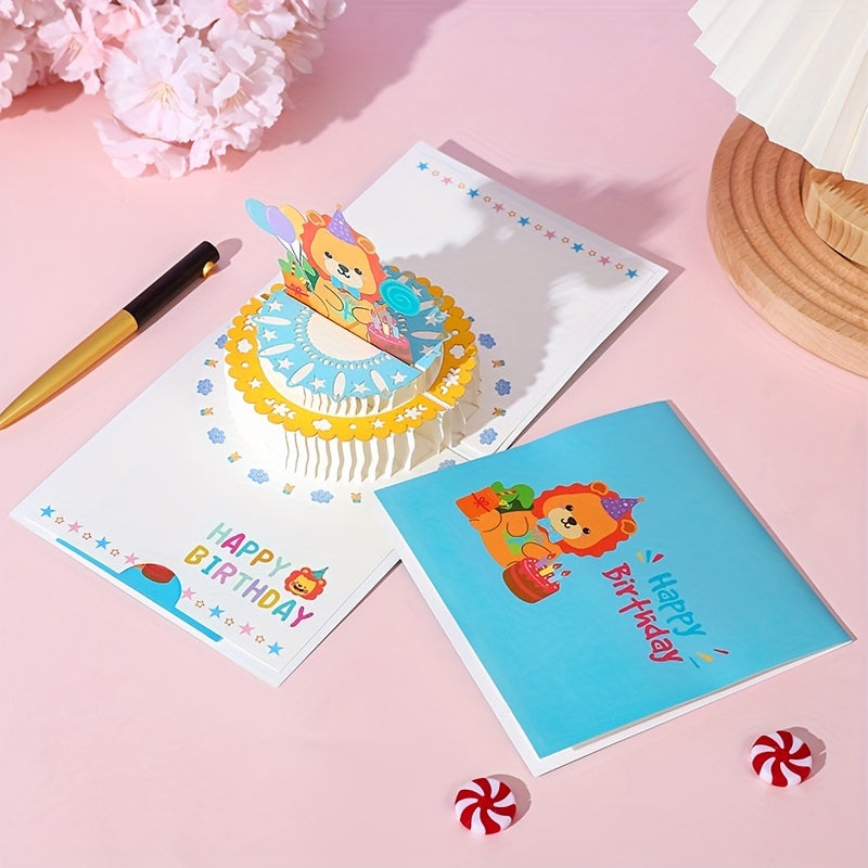 Pop Up 3D Birthday Party Invitation Card