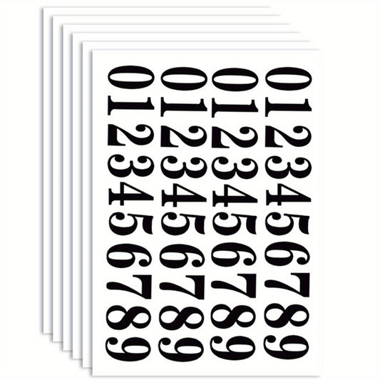 40 Vinyl Number Decals for Mailbox, Garage Door, Freight Box