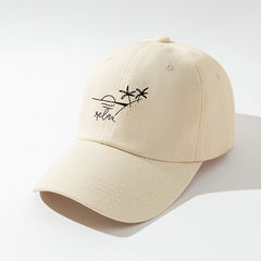 Beige Sunset Scenery Baseball Cap