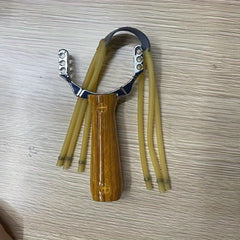 Wood Grain Slingshot Toy for Outdoor Sports Practice and Fun Play