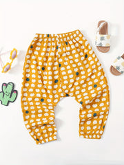 Toddler Girls Hedgehog Graphic Sweatpants Thin Casual Sport
