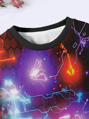 Vibrant City In Night Pattern Sweatshirt