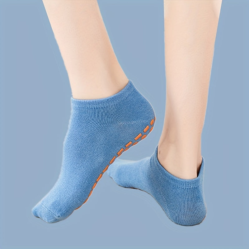 Non Slip Grippers Socks with Towel Sole for Yoga Pilates