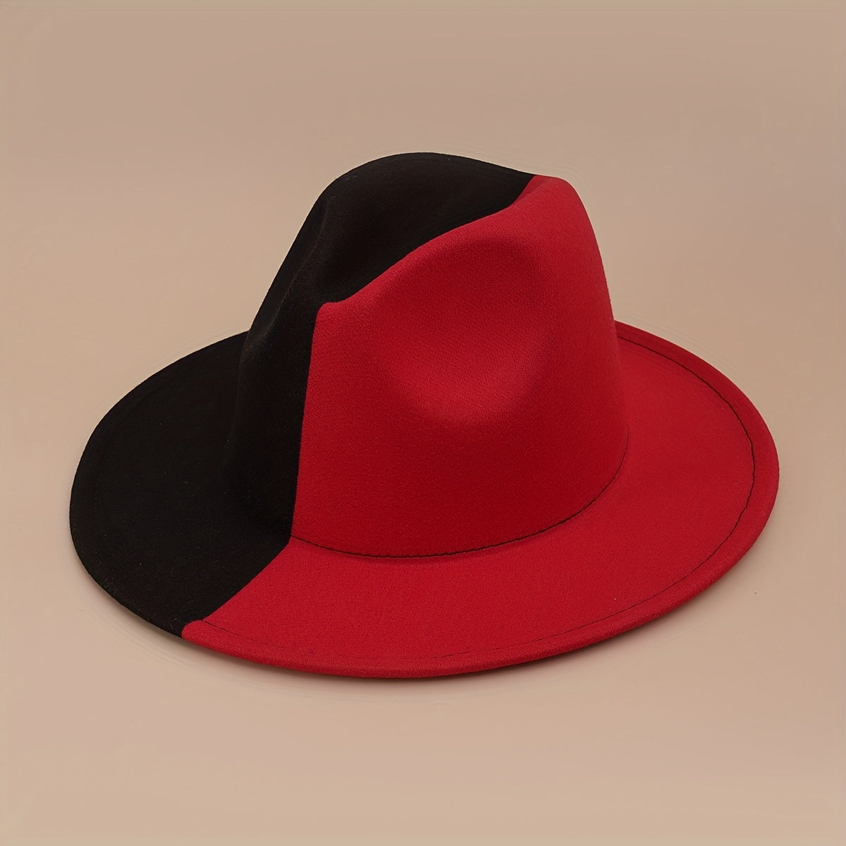 Yin Yang Block Woolen Felt Hat for Men & Women