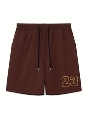 Men's 23 Print Cycling Shorts for Fitness Gym & Adventures