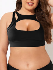 Women's Seamless Cut Out Yoga Workout Bra