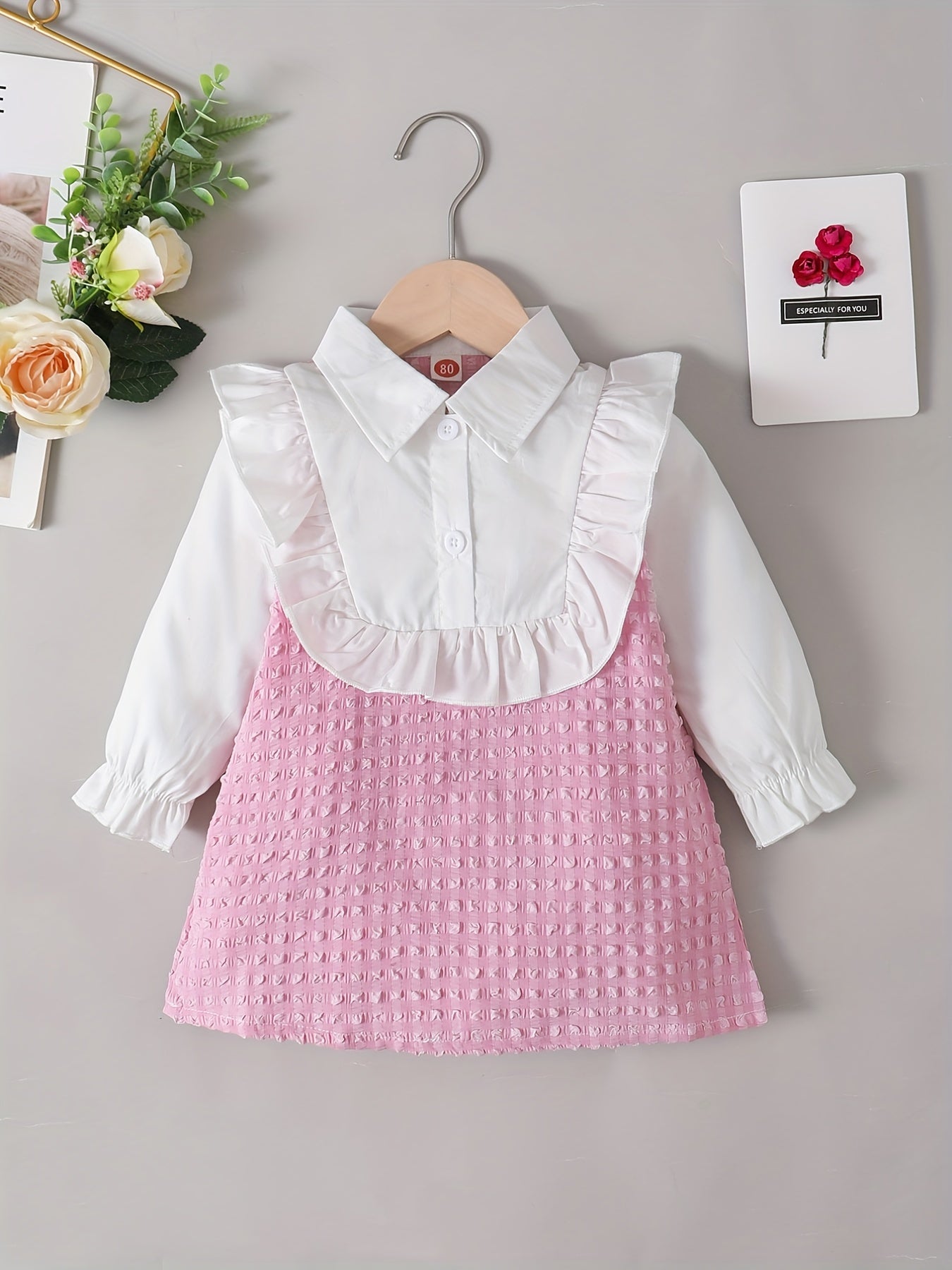 Baby Girl Bubble Gingham Stylish Dress