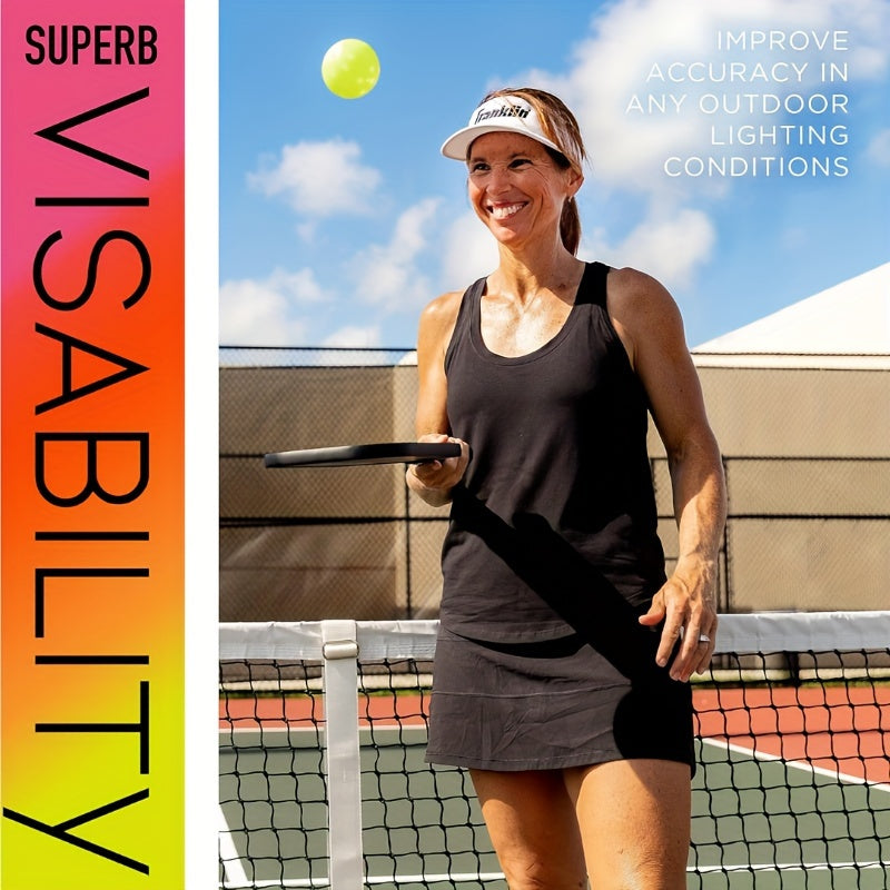 7pcs 40 Holes Pickleball Balls PE Pickleball Luminous Plastic Pickle Ball