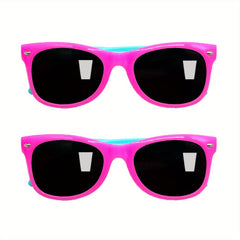 Kids Neon Sunglasses Bulk for Boys & Girls, 2 Pcs Party Favors