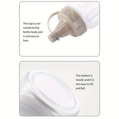 4pcs Portable Seasoning Bottle Squeeze Kitchen Salad Bottle for Outdoor Camping