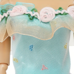 3-Pack Princess Party Dresses for 11" Dolls - Green Yellow Floral Print