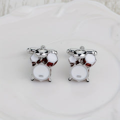 Band Drum Kit French Cufflinks Drip Oil Cuff Nails