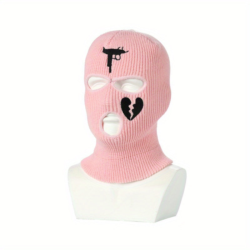 3 Holes Winter Balaclava Mask Full Face Knitted Hat Cap Hip Hop Beanie