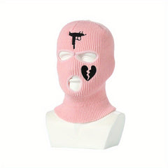 3 Holes Winter Balaclava Mask Full Face Knitted Hat Cap Hip Hop Beanie