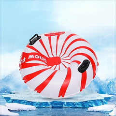 Inflatable Skiing Ring Coldproof PVC Safety Sled Handle Outdoor Funny Toy