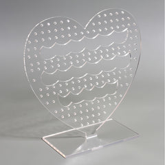 Romantic Hollow Heart Earring Storage Holder