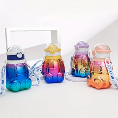 Gradient Water Cup Cartoon Leakproof Bottle