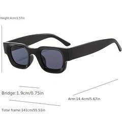 Square Frame Sunglasses Hip Hop Punk Sunglasses
