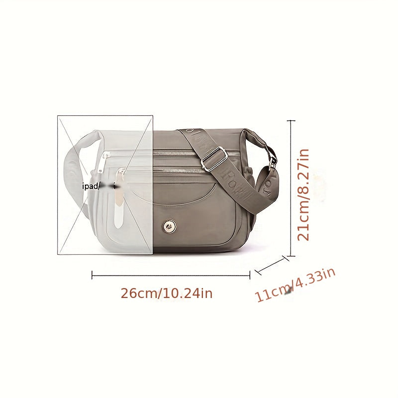 Waterproof Nylon Women's Bag Single Shoulder Large Capacity Mom Bag