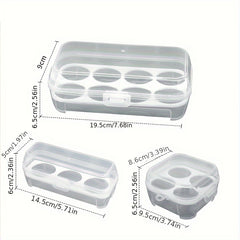 8 Grid Egg Holder Container Portable Storage Box for Camping