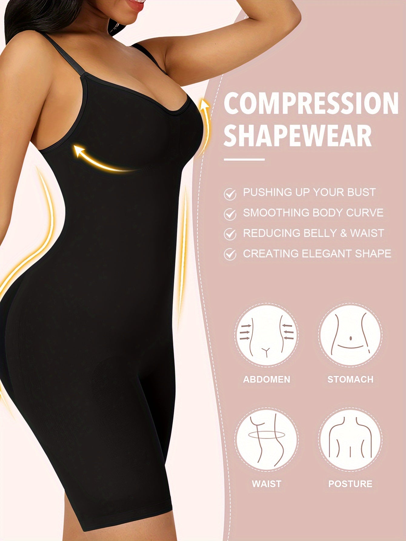 Sleeveless Cami Romper Yoga Sports Bodysuit Slim Fit