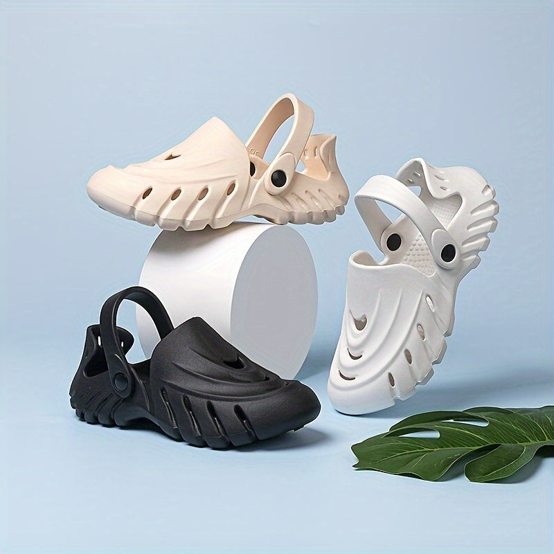 Women's Solid Hole Shoes Thick Bottom Sport Sandals