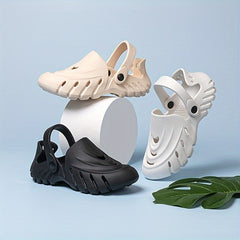 Women's Solid Hole Shoes Thick Bottom Sport Sandals
