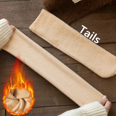 8 Pairs Plush Lined Home Floor Socks Women's Stockings
