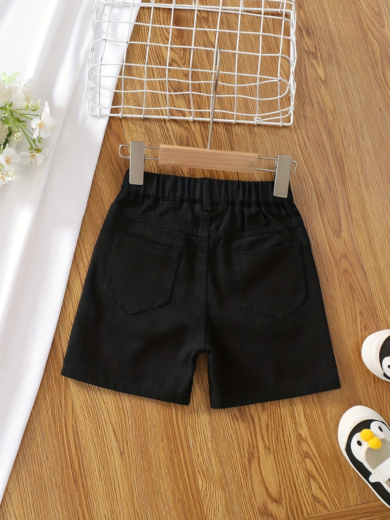 Girls' Comfy Casual Shorts with Pockets - Kids Outfit