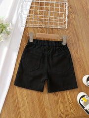 Girls' Comfy Casual Shorts with Pockets - Kids Outfit