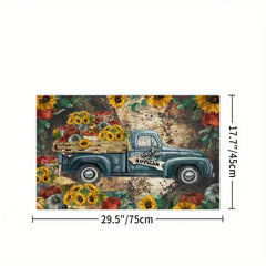Vintage Sunflower Kitchen Floor Mat Non slip Anti fatigue Mat