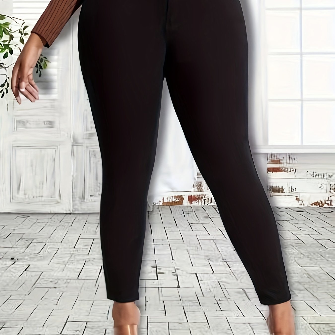 High Rise High Stretch Skinny Jeans for Plus Size Women