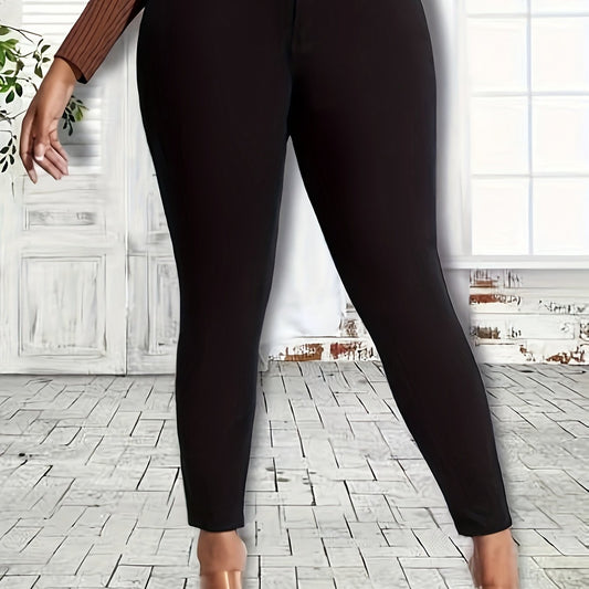 High Rise High Stretch Skinny Jeans for Plus Size Women