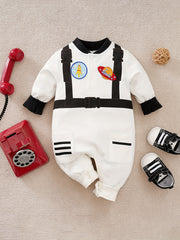 Astronaut Costume Long Sleeve Baby Bodysuit