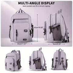 Large Capacity Preppy Backpack for Students Teens Girls