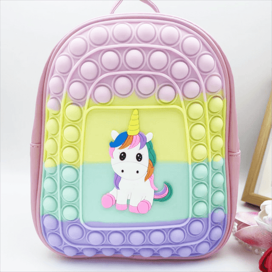 Kids Lightweight Unicorn Silicone Backpack - School Gift