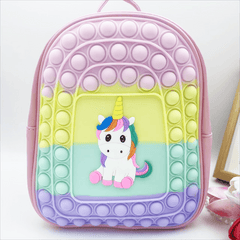 Kids Lightweight Unicorn Silicone Backpack - School Gift
