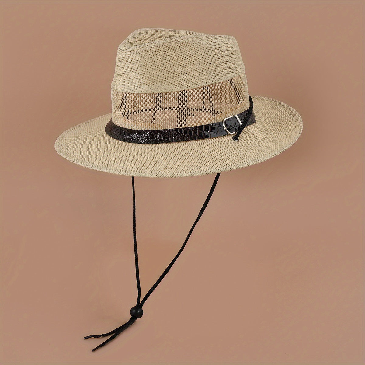Vintage Mesh Hollow Fedora Cap Sunscreen Cowboy Hat