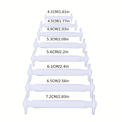 16pcs Elastic Shoelaces for Sneakers Adjustable Convenient Design