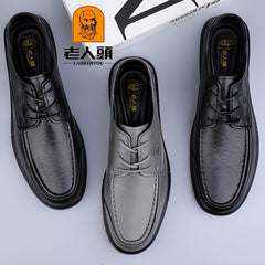 Men's Derby Shoes Lace up Front Dress Shoes For Men Business Formal Wedding Tie