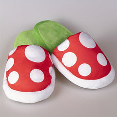 Polka Dot Pattern Slippers Plush Lined Warm Home Shoes