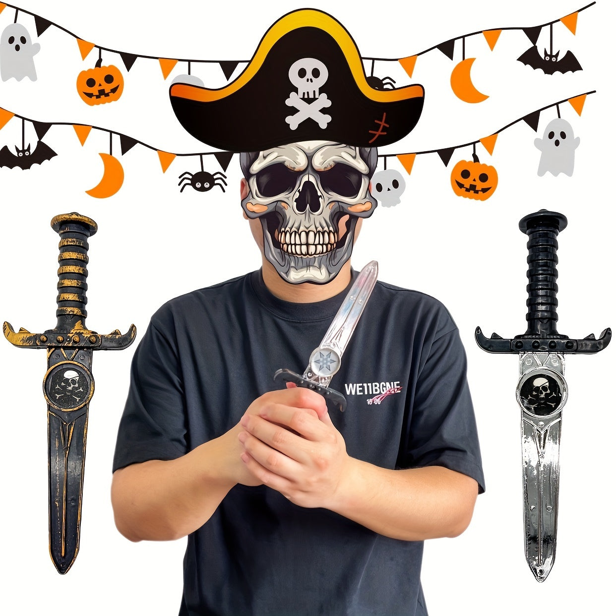 Halloween Pirate Dagger Toy Prop Plastic Decoration