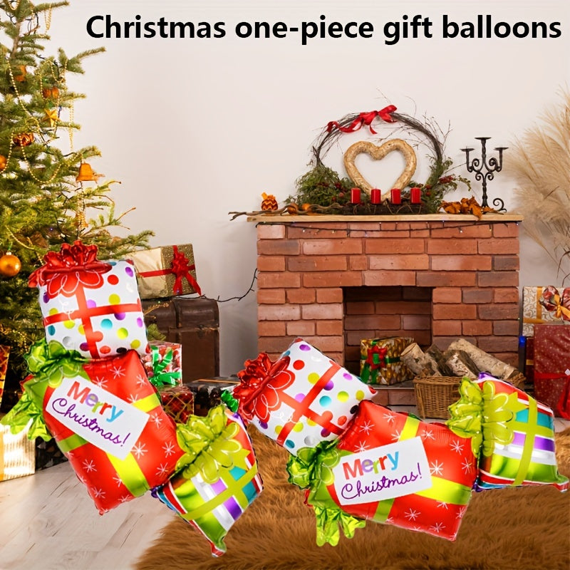 2pcs Christmas Gift Balloons Thanksgiving Halloween Scene Decoration