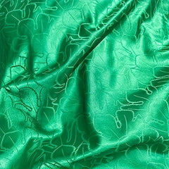 Green Jacquard Satin Fabric Dress Shirt Cheongsam Pajamas Fabric