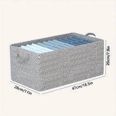 Portable Clothes Storage Drawer Box With Handles & Support Frame