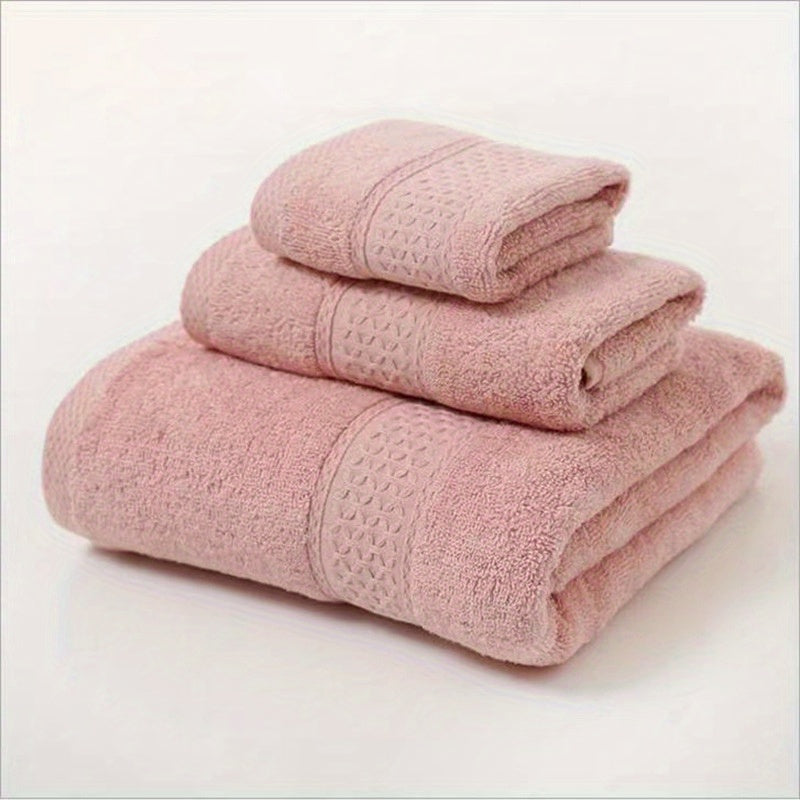 Soft & Absorbent Towel Set - Bath, Hand & Washcloth - Bathroom & Spa Use